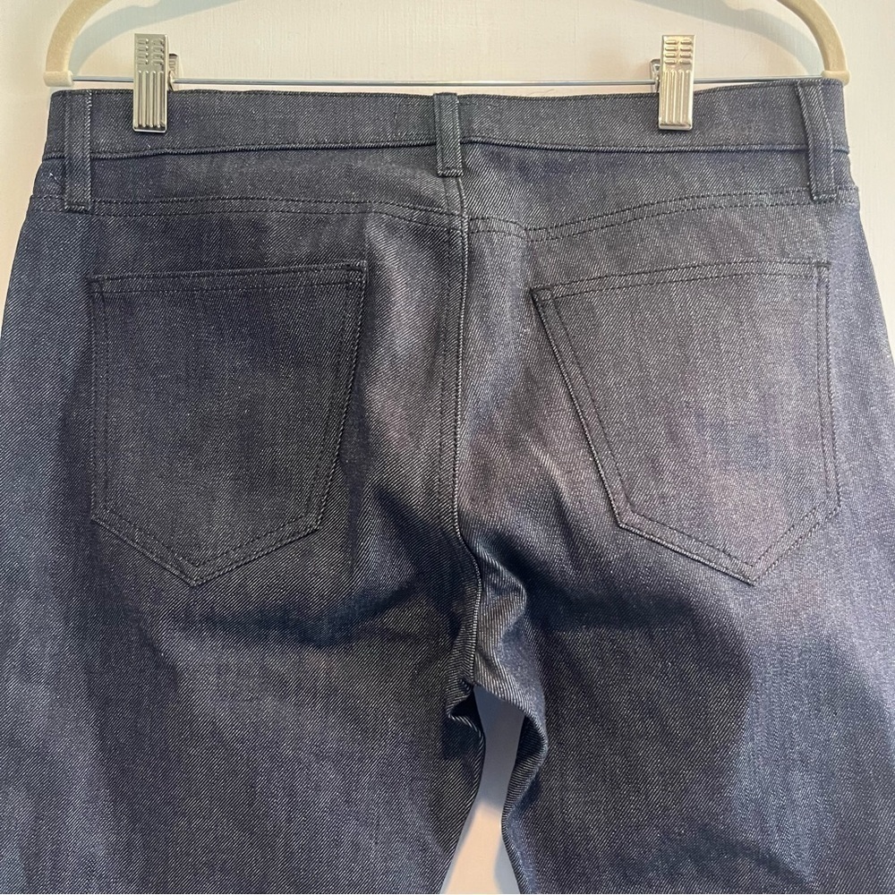 Current/Elliott The Cropped Capri Straight Dark Wash Blue Jeans SAMPLE Size 27 - Picture 5 of 7